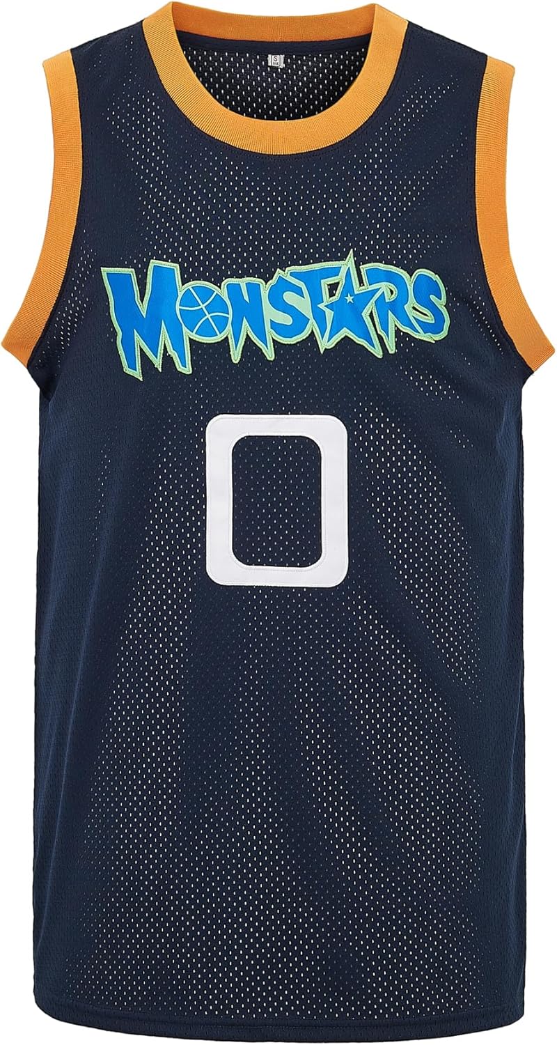 EHCSROP Mens Basketball Jersey Alien 0 Monstars Space Jersey 90s Hiphop Party Shirts - Image 1